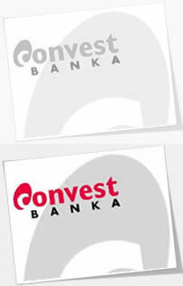 convest bank logo design